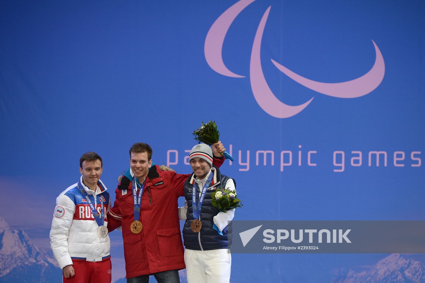 2014 Winter Paralympics. Medal ceremony. Day One