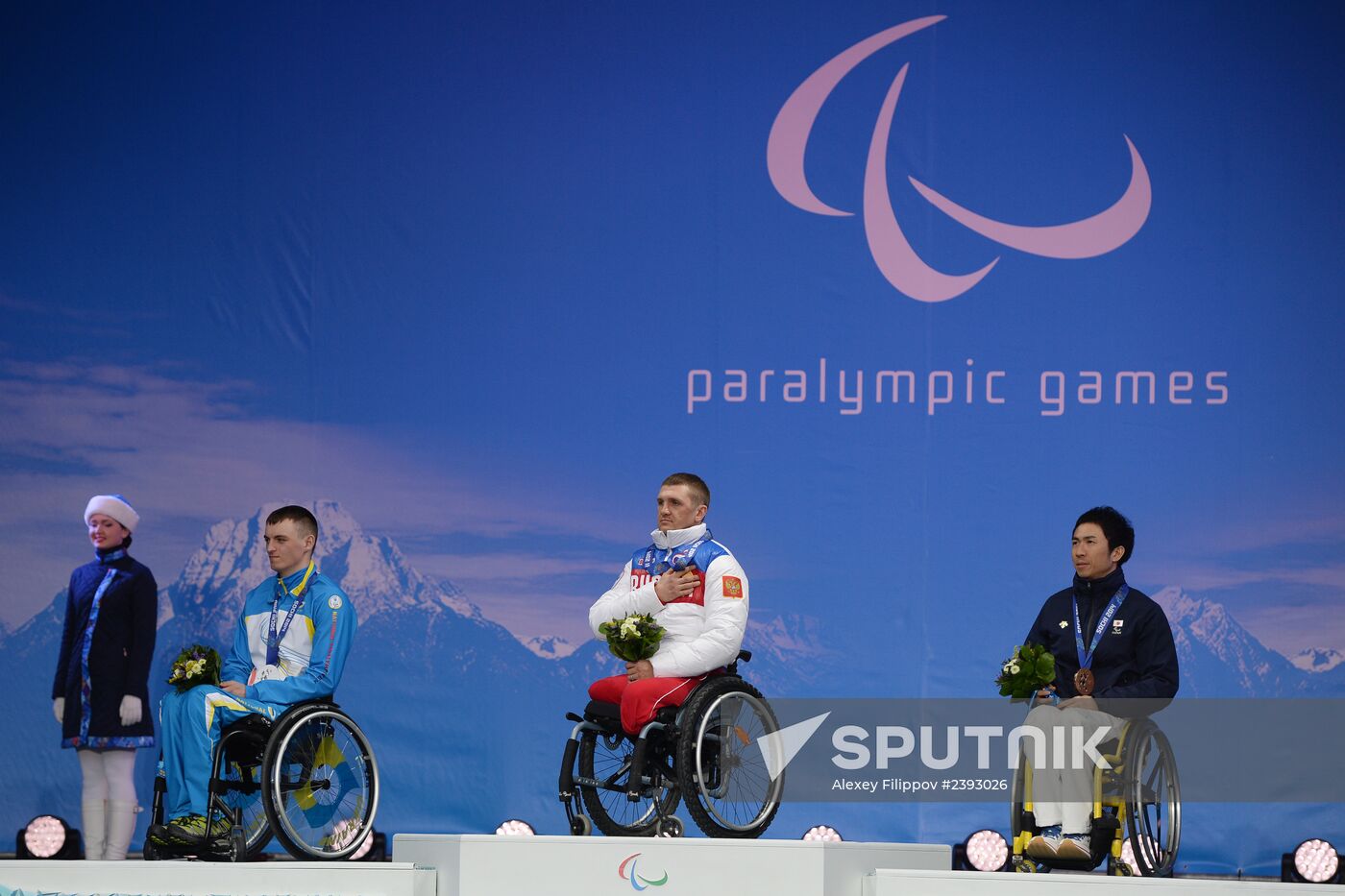 2014 Winter Paralympics. Medal ceremony. Day One