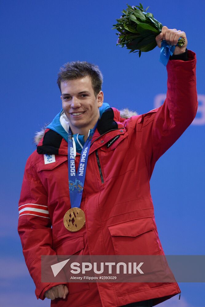 2014 Winter Paralympics. Medal ceremony. Day One