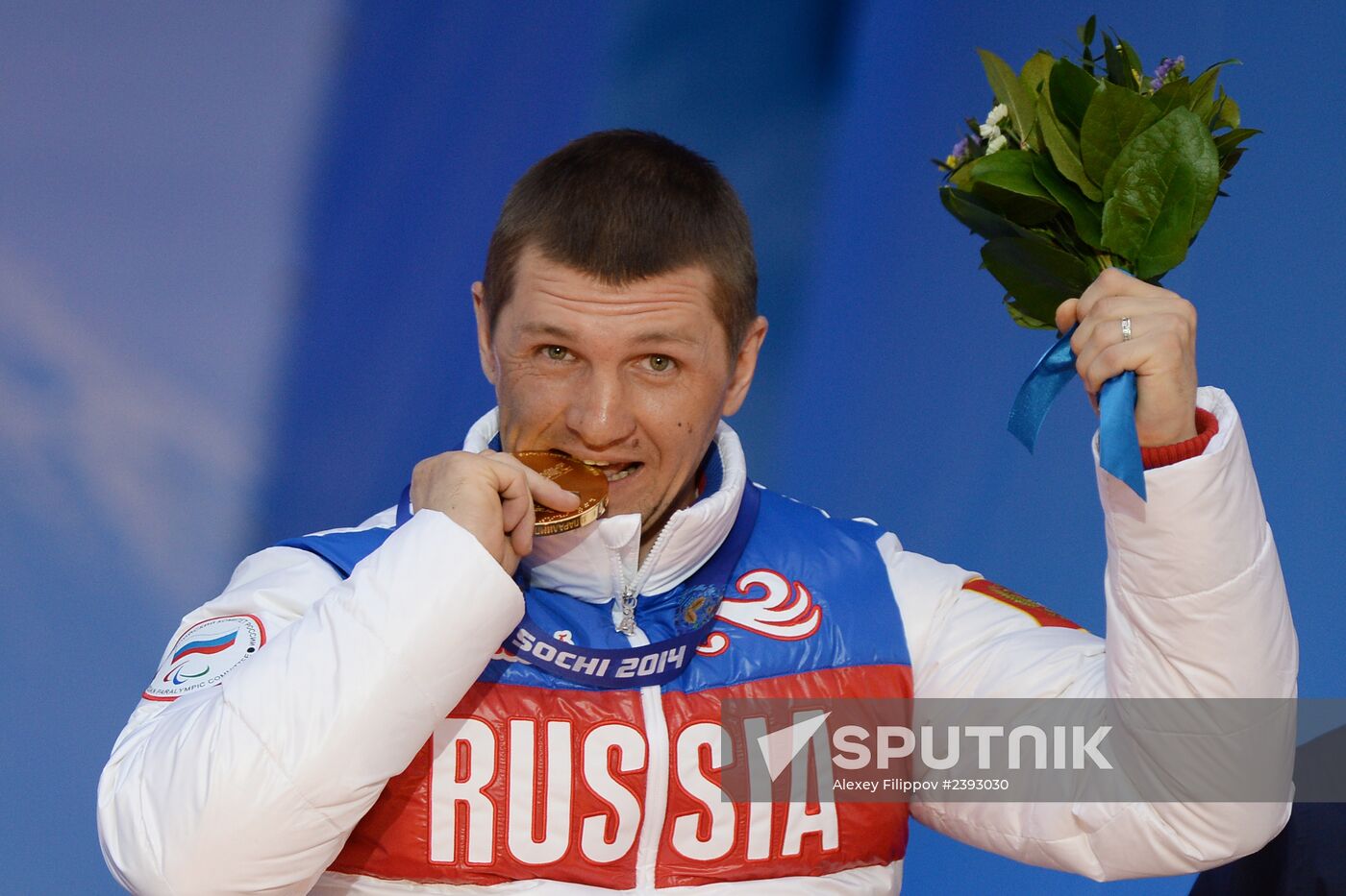 2014 Winter Paralympics. Medal ceremony. Day One