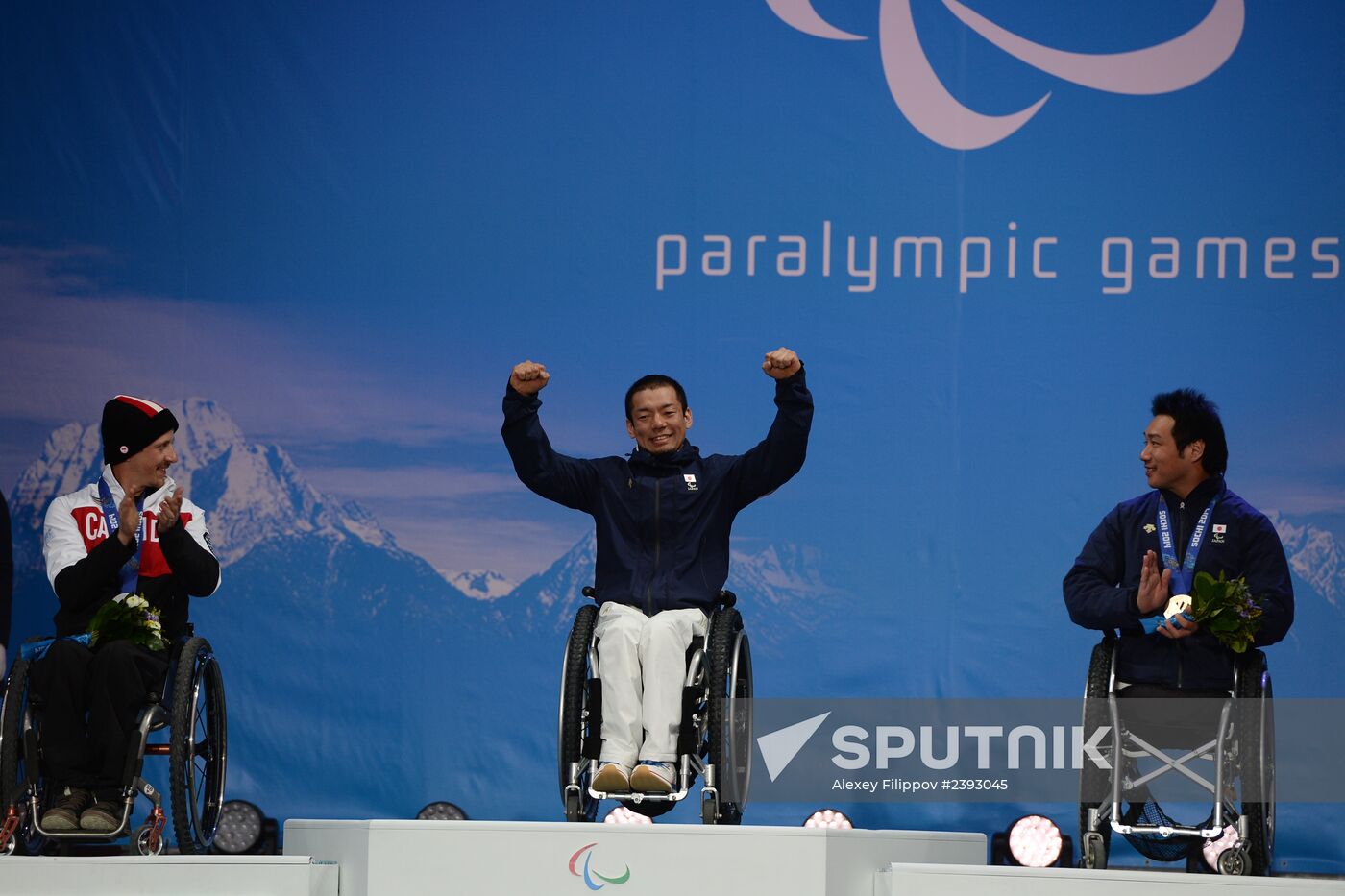 2014 Winter Paralympics. Medal ceremony. Day One