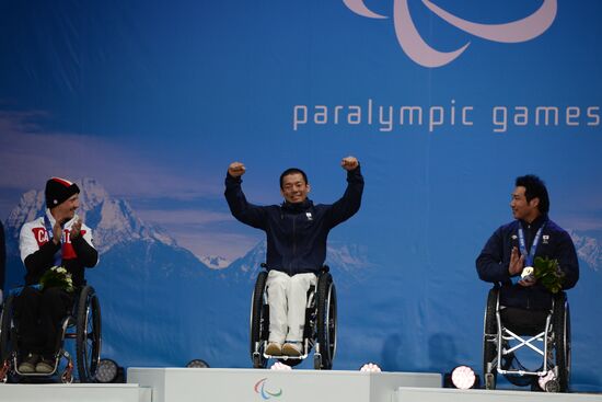 2014 Winter Paralympics. Medal ceremony. Day One