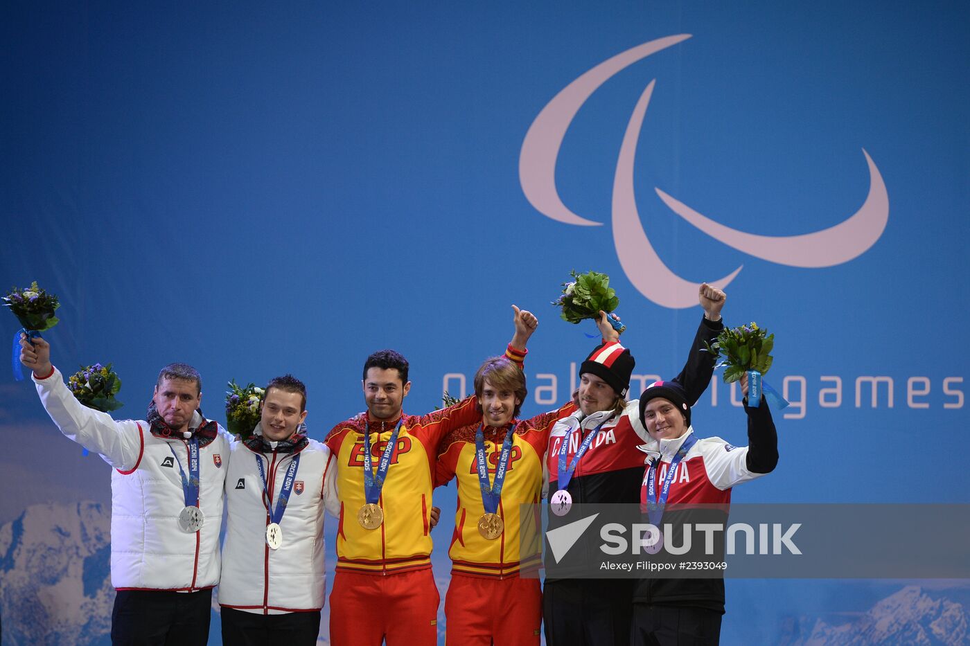 2014 Winter Paralympics. Medal ceremony. Day One