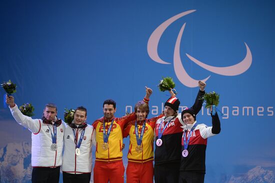 2014 Winter Paralympics. Medal ceremony. Day One