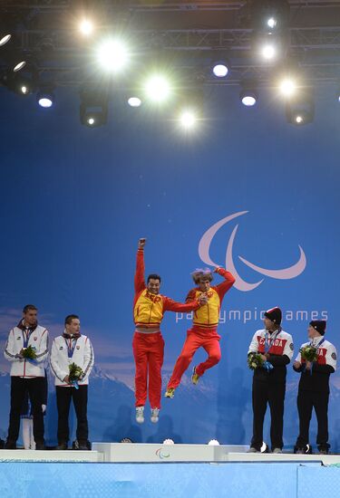 2014 Winter Paralympics. Medal ceremony. Day One