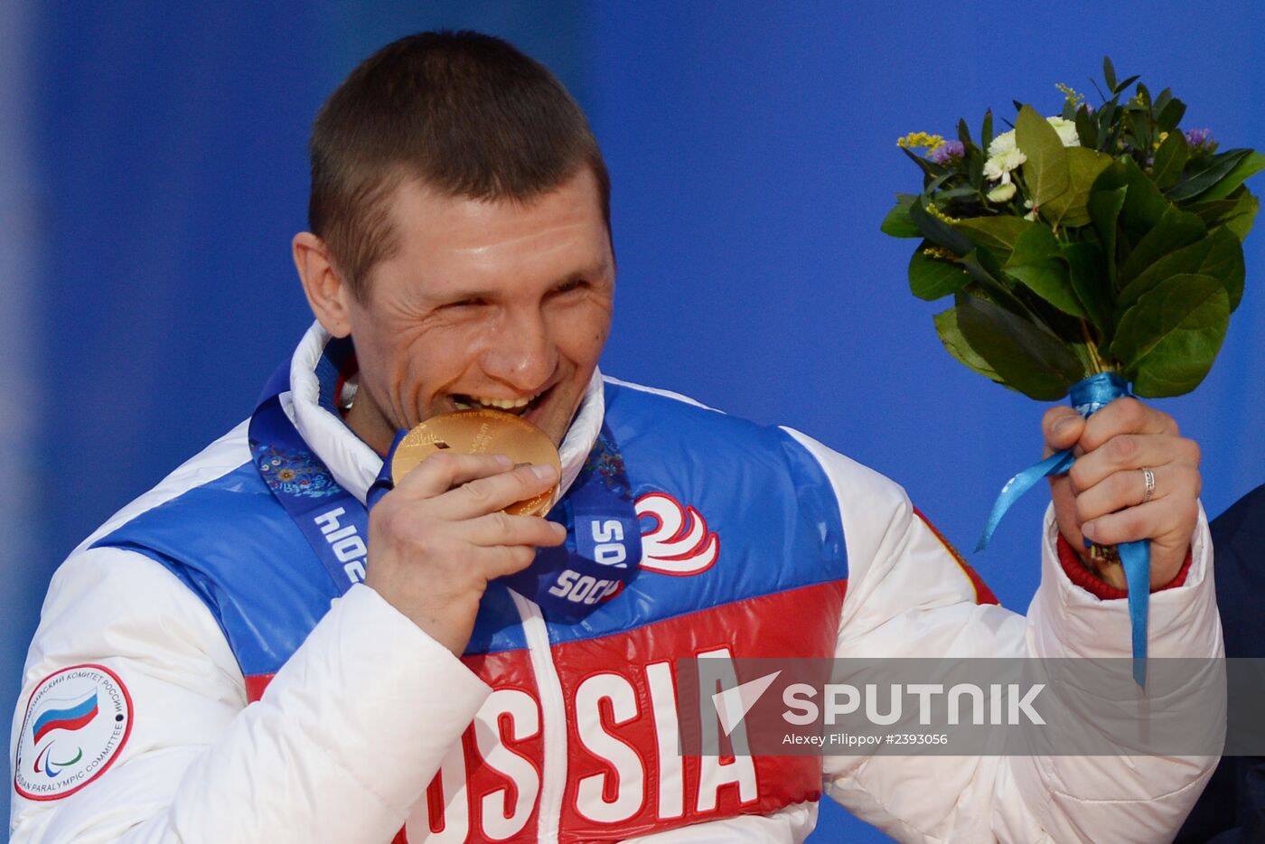 2014 Winter Paralympics. Medal ceremony. Day One