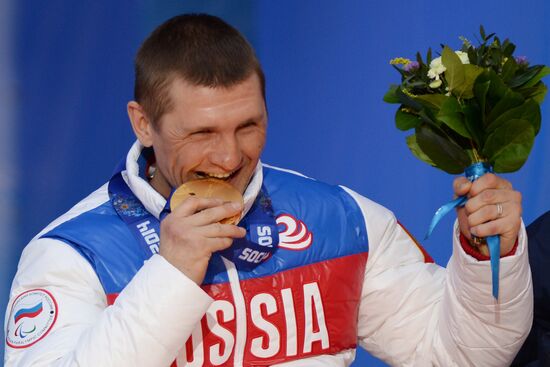 2014 Winter Paralympics. Medal ceremony. Day One