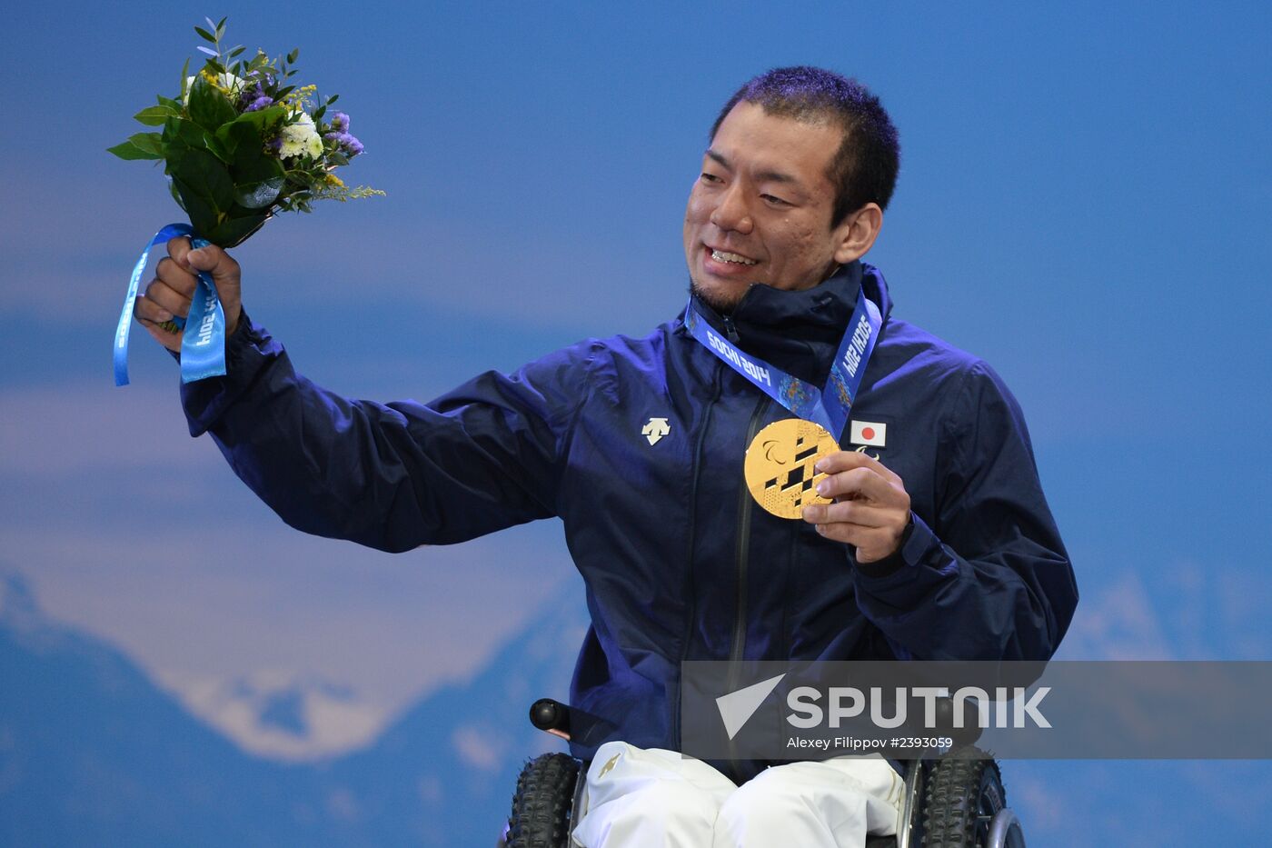 2014 Winter Paralympics. Medal ceremony. Day One