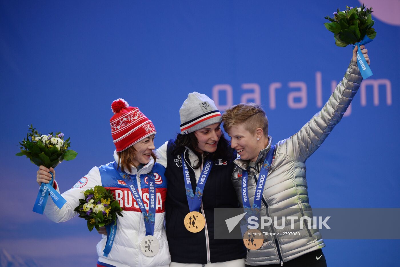 2014 Winter Paralympics. Medal ceremony. Day One