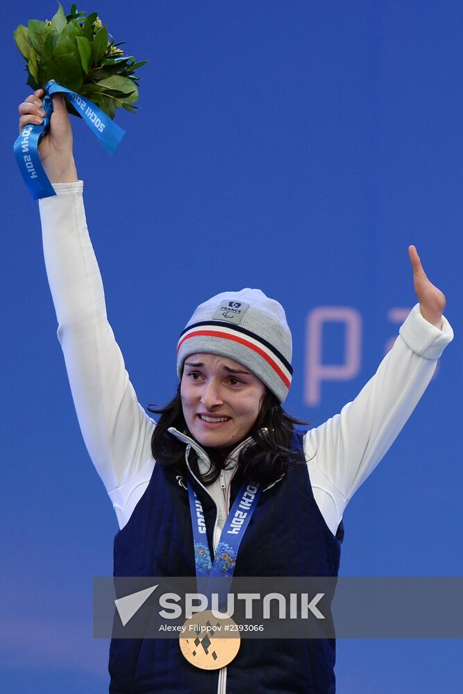 2014 Winter Paralympics. Medal ceremony. Day One