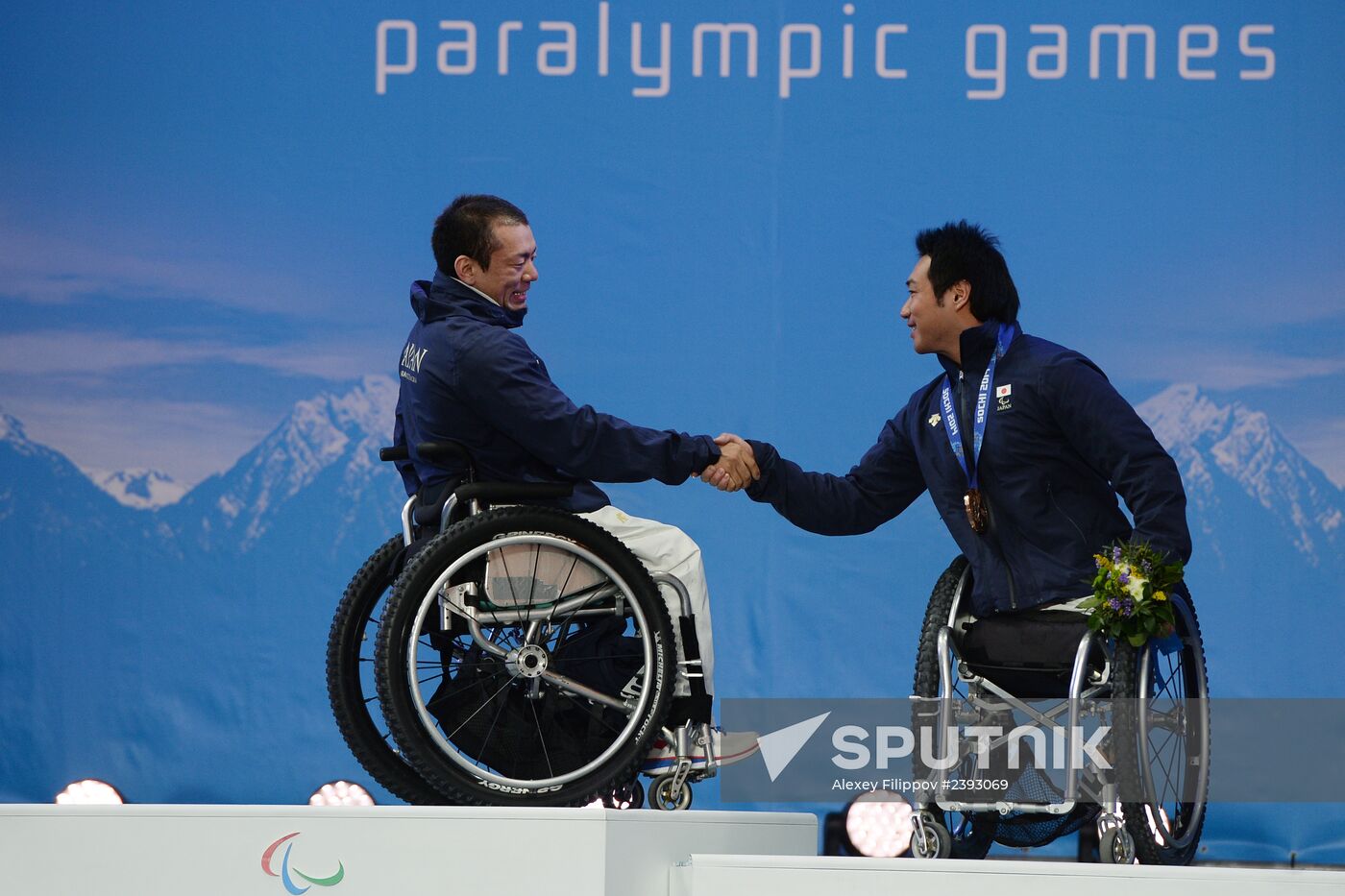 2014 Winter Paralympics. Medal ceremony. Day One