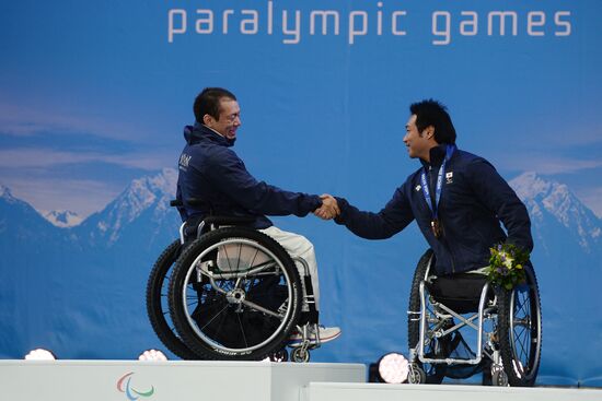 2014 Winter Paralympics. Medal ceremony. Day One