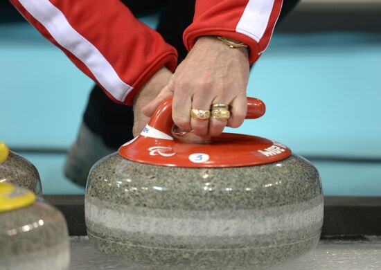 2014 Winter Paralympics. Wheelchair curling. Day Two