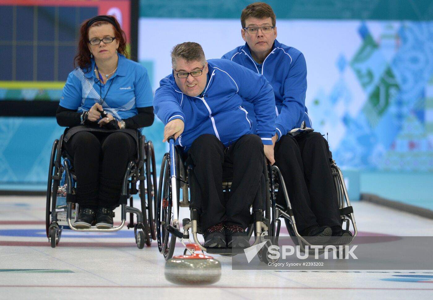 2014 Winter Paralympics. Wheelchair curling. Day Two