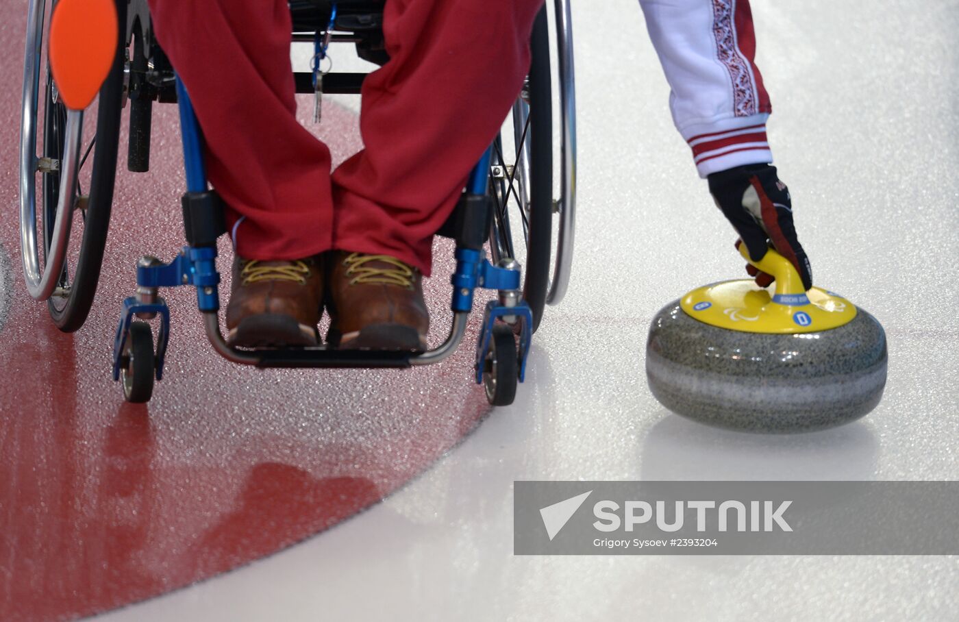 2014 Winter Paralympics. Wheelchair curling. Day Two