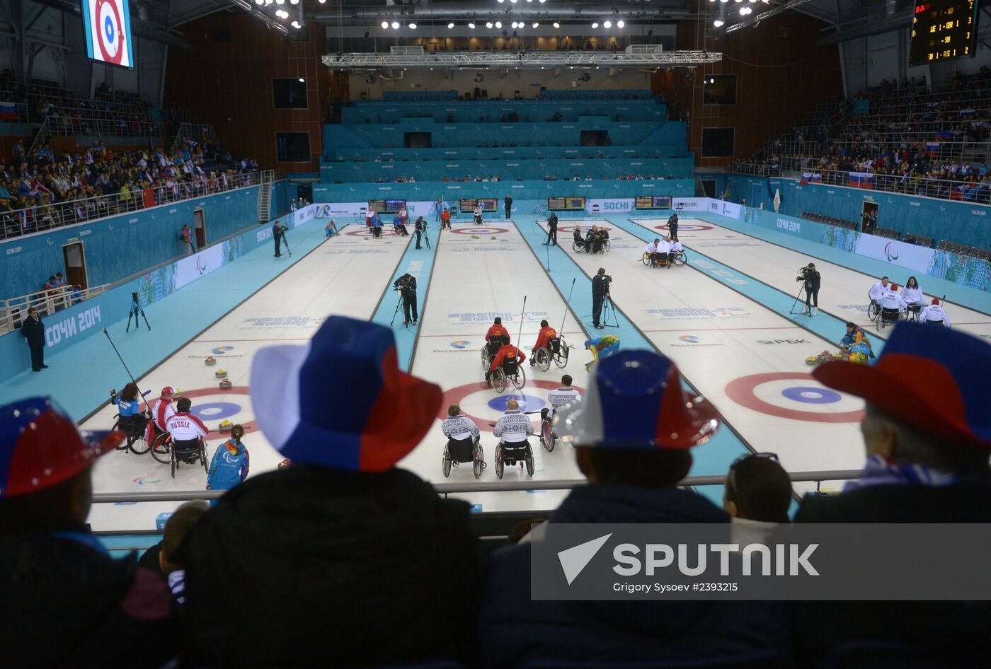 2014 Winter Paralympics. Wheelchair curling. Day Two