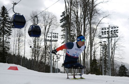 2014 Winter Paralympics. Cross-country skiing. Men. 15km race