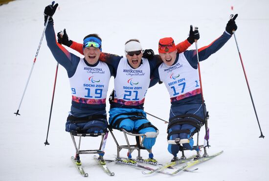 2014 Winter Paralympics. Cross-country skiing. Men. 15km race