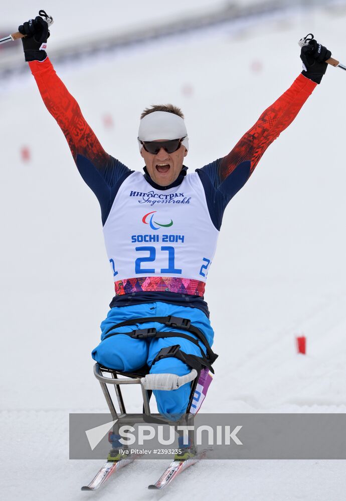 2014 Winter Paralympics. Cross-country skiing. Men. 15km race