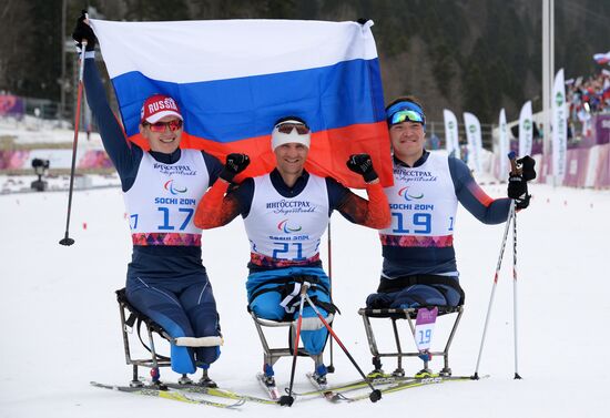 2014 Winter Paralympics. Cross-country skiing. Men. 15km race