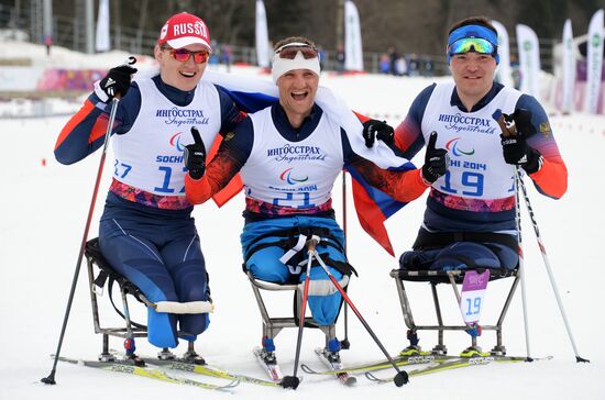 2014 Winter Paralympics. Cross-country skiing. Men. 15km race