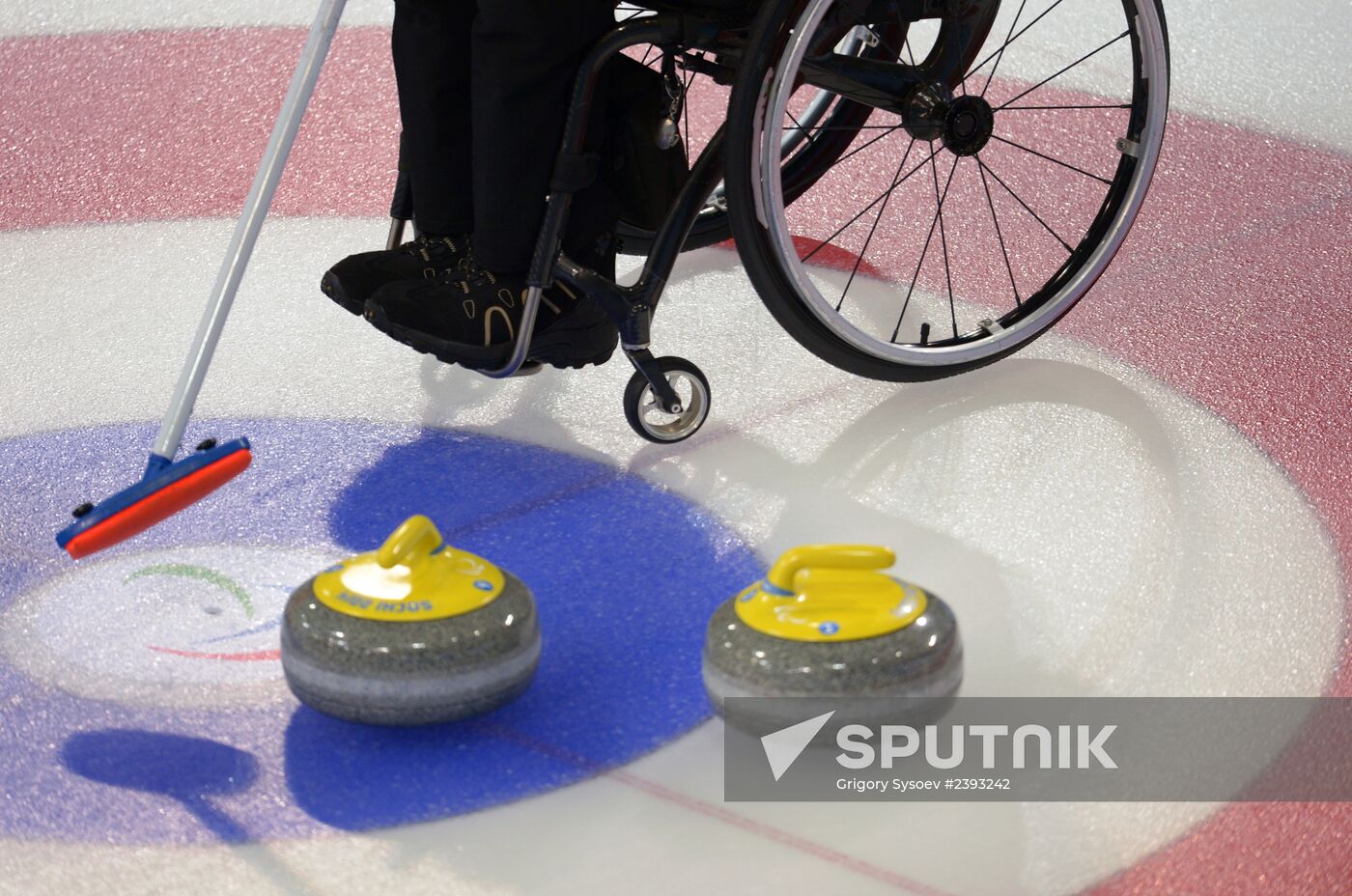 2014 Winter Paralympics. Wheelchair curling. Day Two