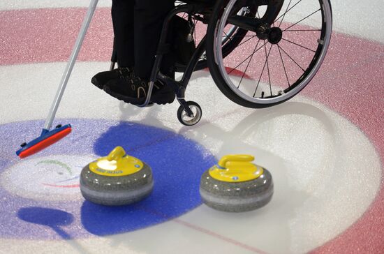 2014 Winter Paralympics. Wheelchair curling. Day Two