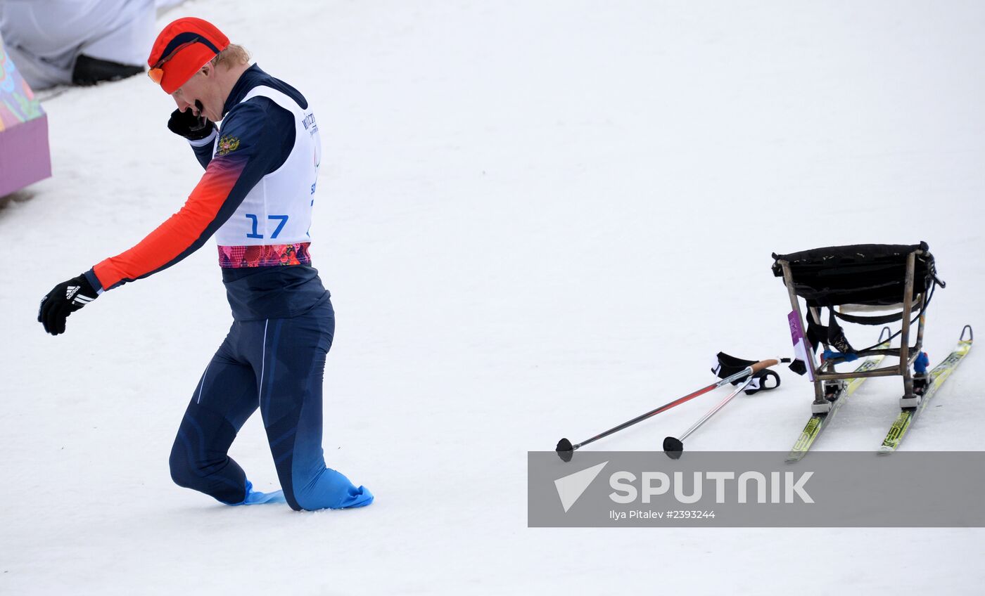2014 Winter Paralympics. Cross-country skiing. Men. 15km race