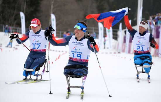 2014 Winter Paralympics. Cross-country skiing. Men. 15km race