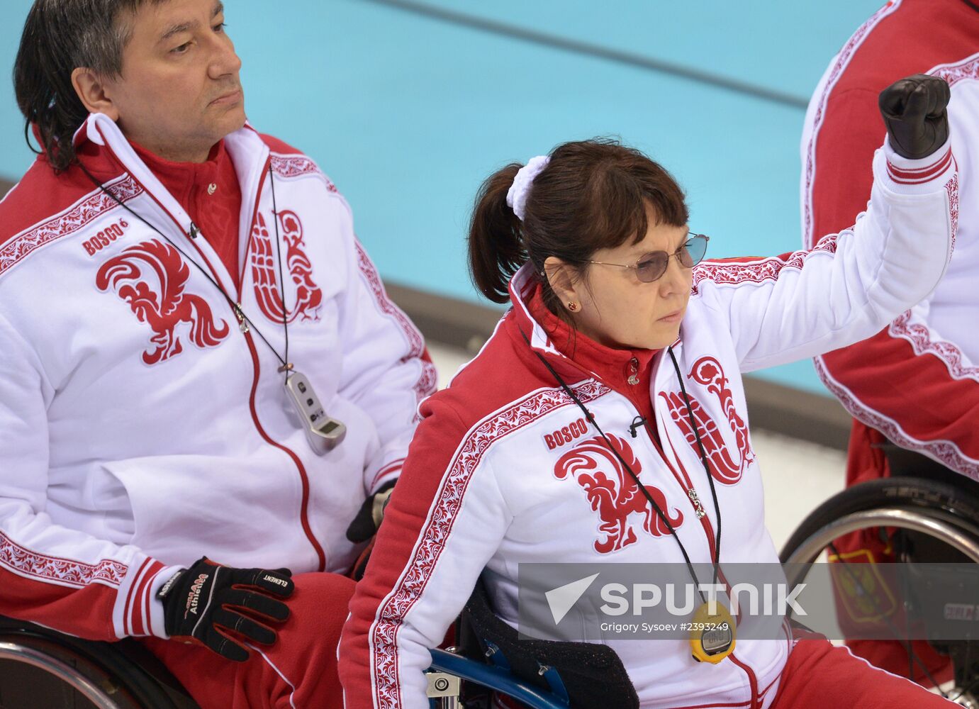 2014 Winter Paralympics. Wheelchair curling. Day Two