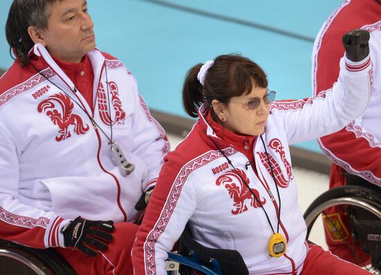 2014 Winter Paralympics. Wheelchair curling. Day Two