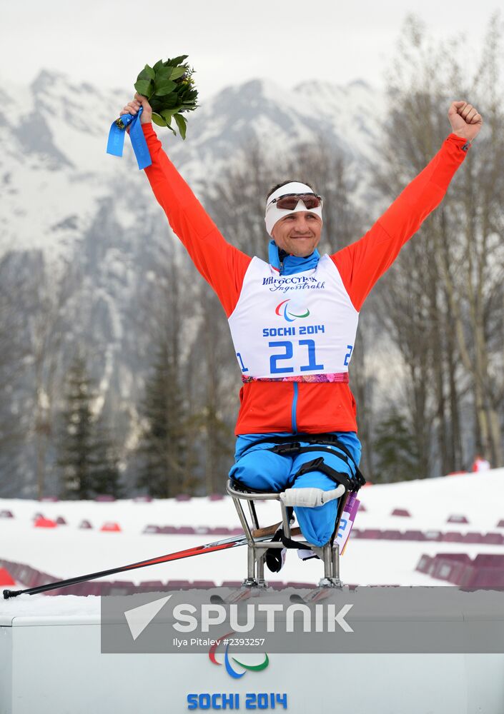 2014 Winter Paralympics. Cross-country skiing. Men. 15km race