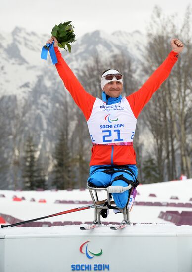 2014 Winter Paralympics. Cross-country skiing. Men. 15km race