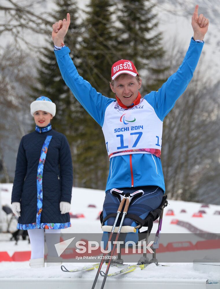 2014 Winter Paralympics. Cross-country skiing. Men. 15km race