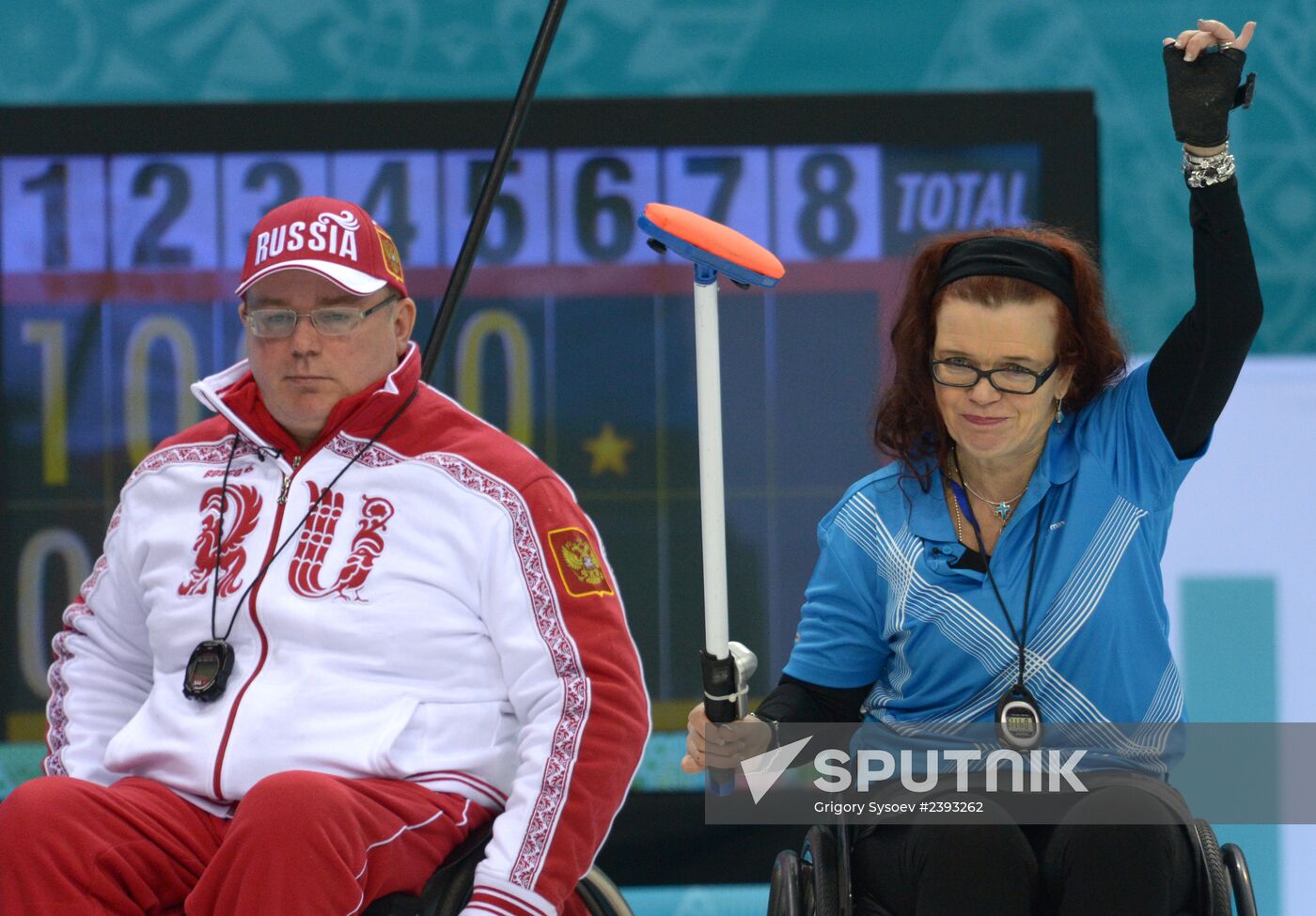 2014 Winter Paralympics. Wheelchair curling. Day Two