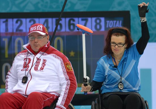 2014 Winter Paralympics. Wheelchair curling. Day Two
