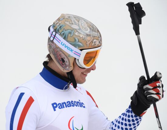 2014 Winter Paralympics. Alpine skiing. Men. Super-G