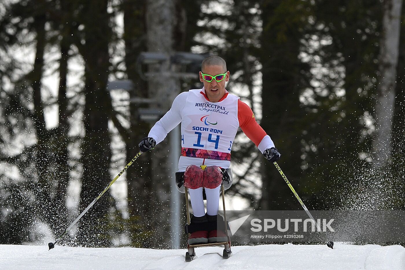 2014 Winter Paralympics. Cross-country skiing. Men. 15km race