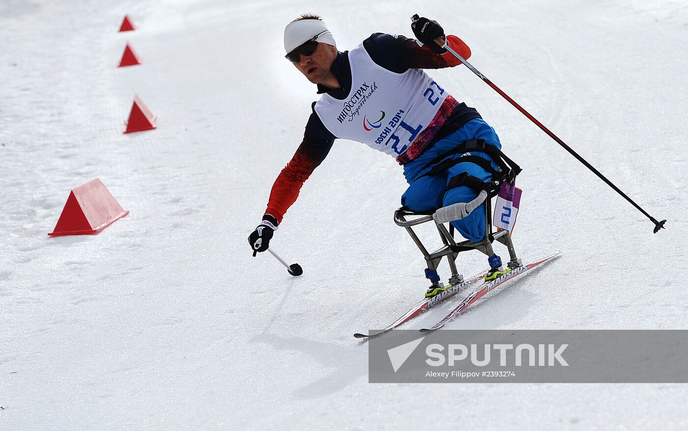 2014 Winter Paralympics. Cross-country skiing. Men. 15km race