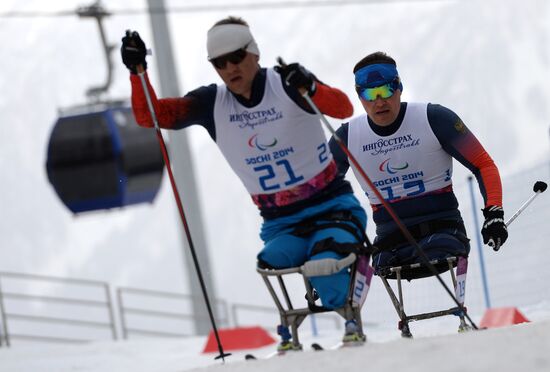2014 Winter Paralympics. Cross-country skiing. Men. 15km race