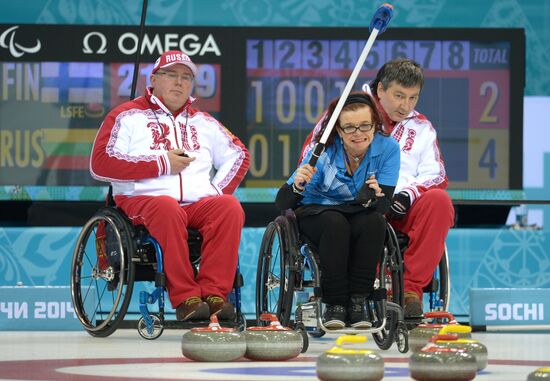 2014 Winter Paralympics. Wheelchair curling. Day Two