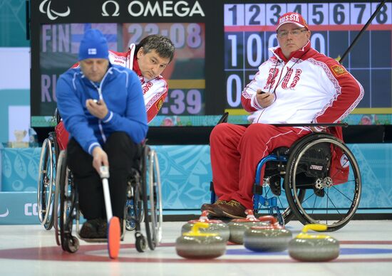 2014 Winter Paralympics. Wheelchair curling. Day Two