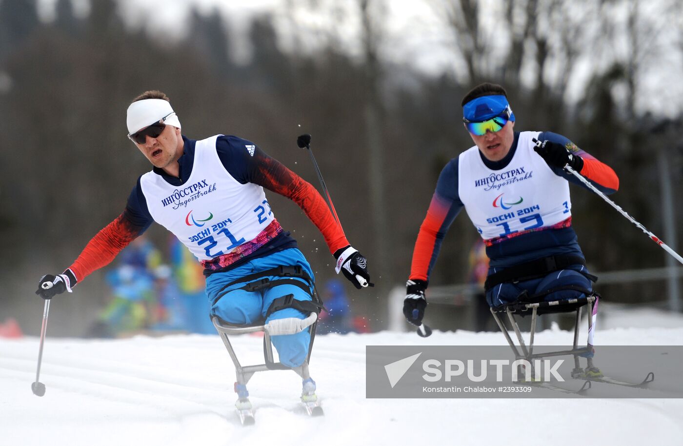 2014 Winter Paralympics. Cross-country skiing. Men. 15km race