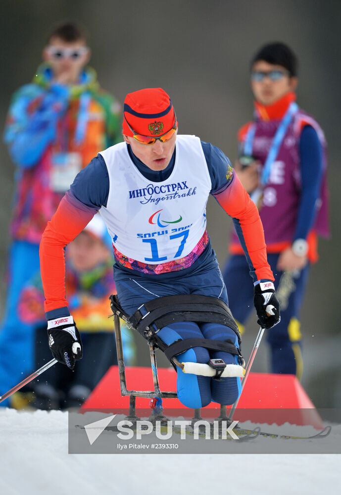 2014 Winter Paralympics. Cross-country skiing. Men. 15km race