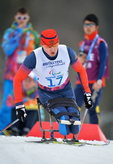 2014 Winter Paralympics. Cross-country skiing. Men. 15km race