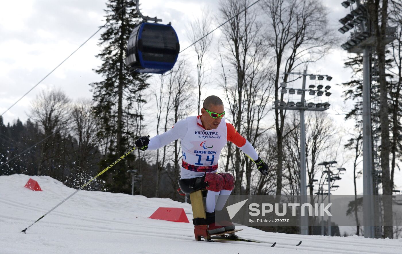 2014 Winter Paralympics. Cross-country skiing. Men. 15km race