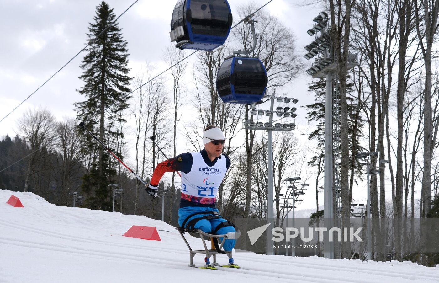 2014 Winter Paralympics. Cross-country skiing. Men. 15km race
