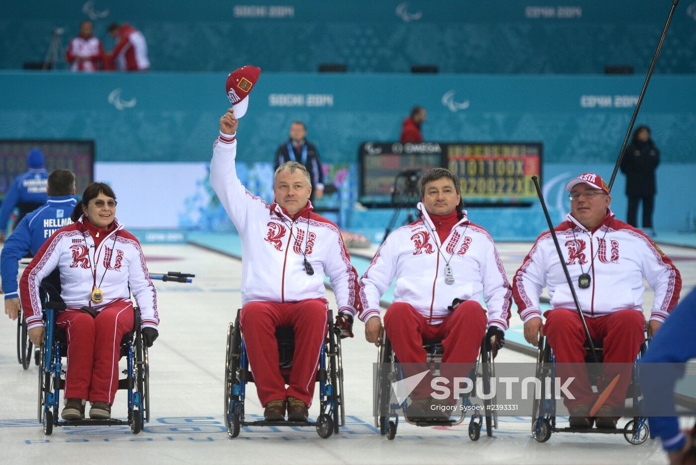 2014 Winter Paralympics. Wheelchair curling. Day Two