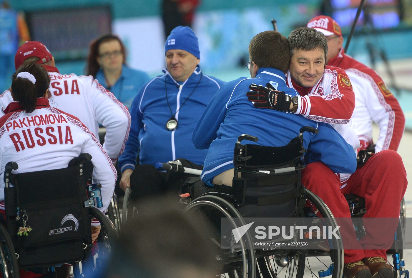 2014 Winter Paralympics. Wheelchair curling. Day Two