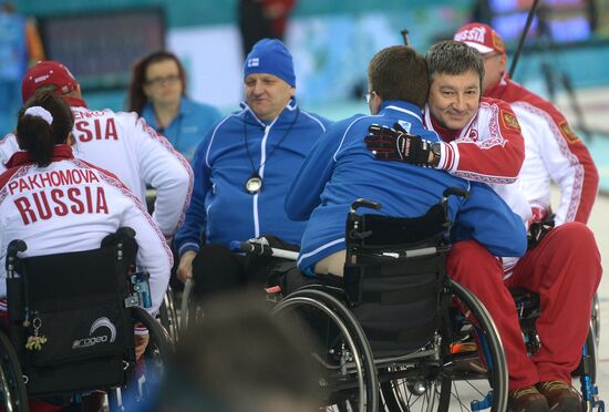 2014 Winter Paralympics. Wheelchair curling. Day Two